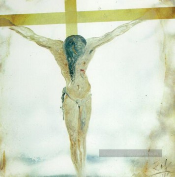 350 人の有名アーティストによるアート作品 Painting - 黙示録的なキリスト。炎を持つキリスト サルバドール・ダリ